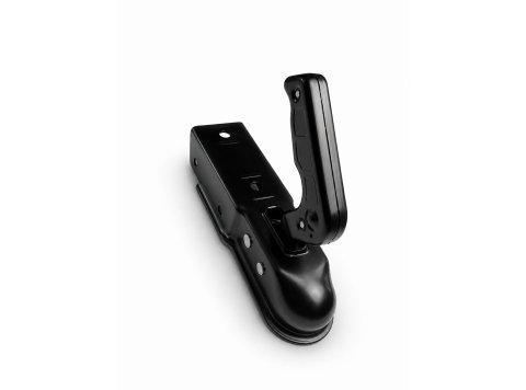 Tête d'attelage noire non freinée carrée pour timon 60 mm - Charge 750 kg